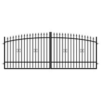 Brama dwuskrzydłowa Damian RAL 9005 500 x 130 - 150 cm