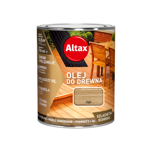 Olej do drewna 750 ml dąb Altax