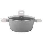 Garnek aluminiowy Serrano z pokrywką 20 cm 2,1 l