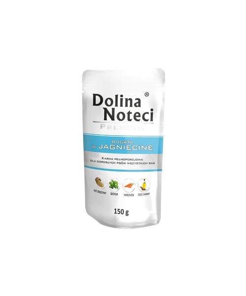 Karma mokra dla psa BOGATA W JAGNIĘCINĘ 150 g Dolina Noteci