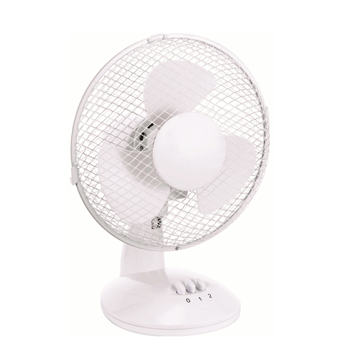 Wentylator biurkowy 23 cm 25 W biały