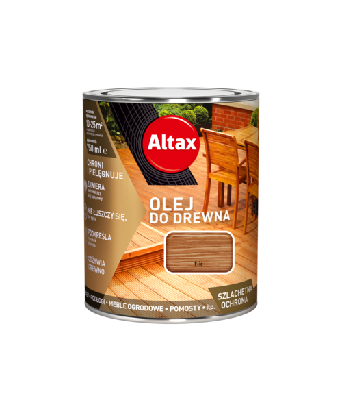 Olej do drewna 750 ml tik Altax