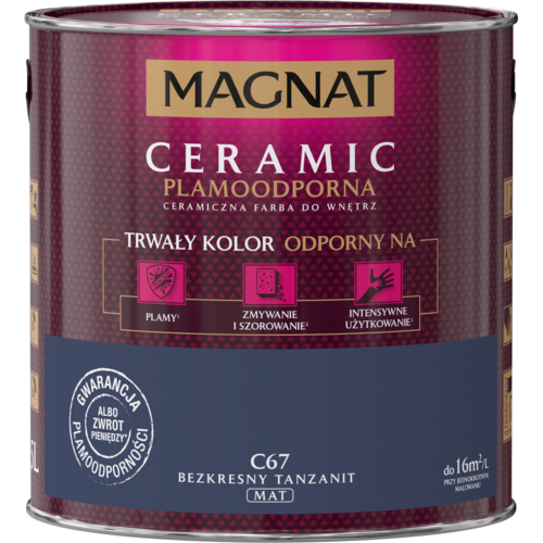 Farba ceramiczna MAGNAT Ceramic bezkres tanzanit C67 2,5 l