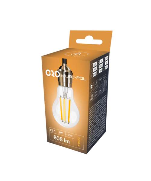 Żarówka LED ORO-E27-FL-CLARO-7W-DW dzienna