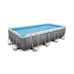 Basen stelażowy prostokątny 488 x 244 x 122 cm z pompą, drabinką, dyspenserem i pokrywą Bestway