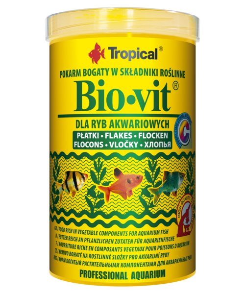 Pokarm dla ryb Bio-Vit płatek 1000 ml / 200 g Tropical