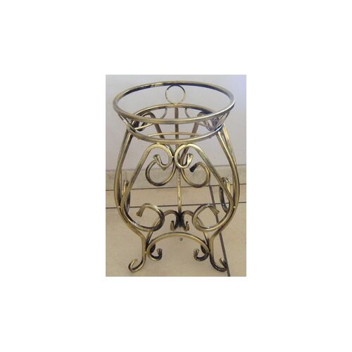 Kwietnik metalowy 50 cm złota patyna
