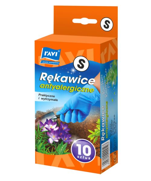 Rękawica nitrylowa S 10 sztuk Ravi