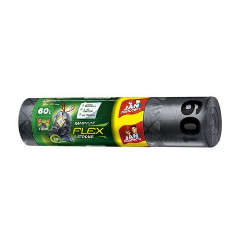 Worki na śmieci LD Magnum z taśmą 60 l 10 sztuk Jan Niezbędny