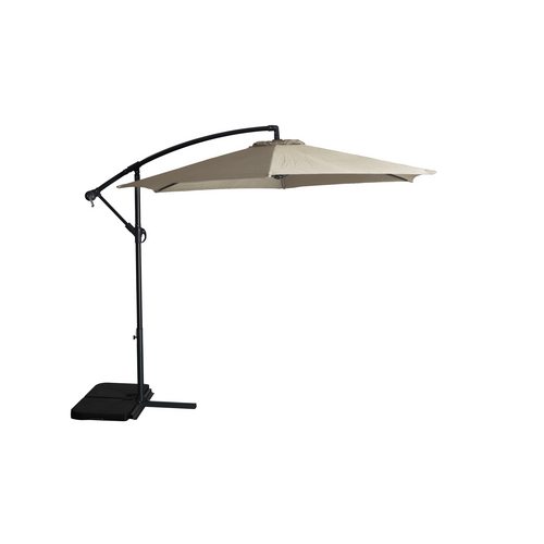 Parasol boczny 300 cm stal/poly cappucino
