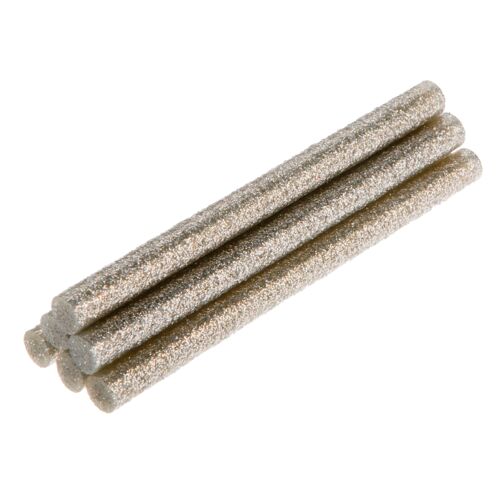 Wkład klejowy 11 mm, brokatowy srebrny, 6 sztuk TOPEX