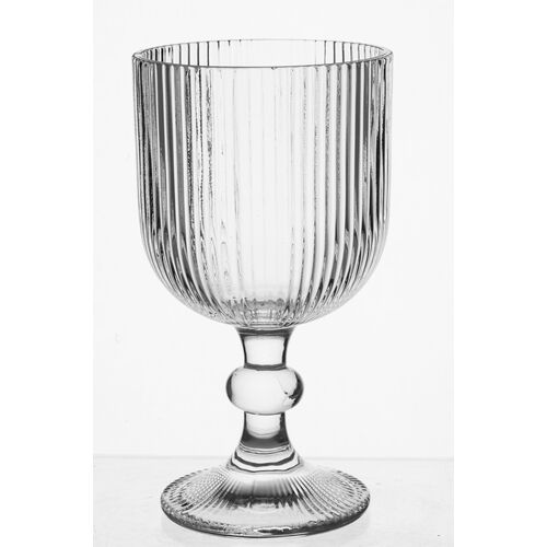 Szklanka na stopce Selena 370 ml transparentna