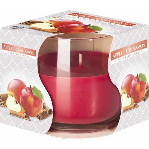 Świeca zapachowa w szkle SN71-87 jabłko-cynamon BISPOL