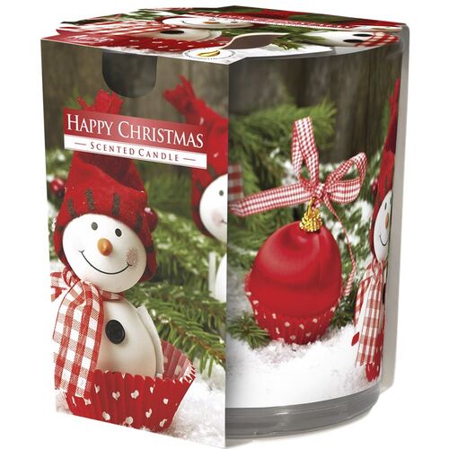 Świeca zapachowa w szkle SN72s Wesołe Święta Bispol