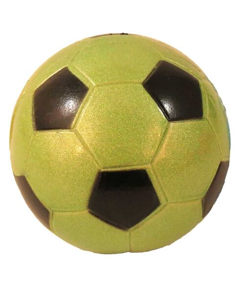 Piłka 90 mm football zielona brokat Z780
