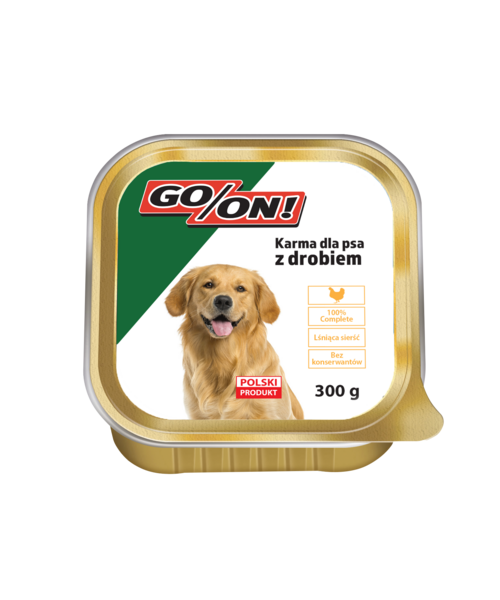 Karma mokra dla psów 300 g z drobiem GO/ON!