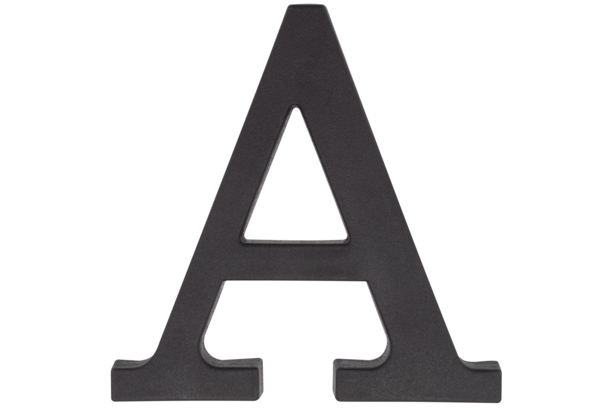 Litera plastikowa "A" czarna 90 mm - Bricomarche.pl