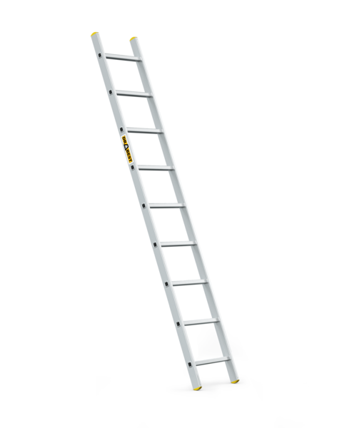 Drabina przystawna aluminiowa 9 stopniowa PRO tłoczona 150 kg DRABEST
