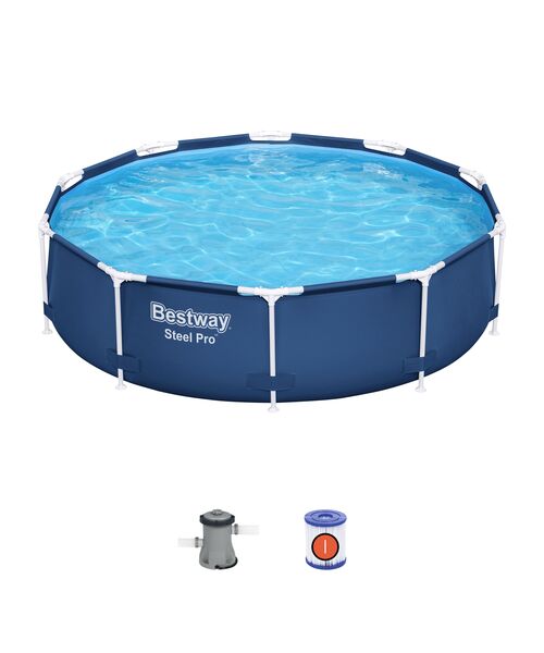 Basen stelażowy z pompą i łatką naprawczą Ø305 x 76 cm Bestway