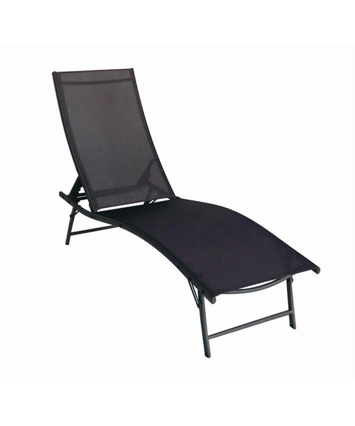 Leżanka 182 x 55 cm szara