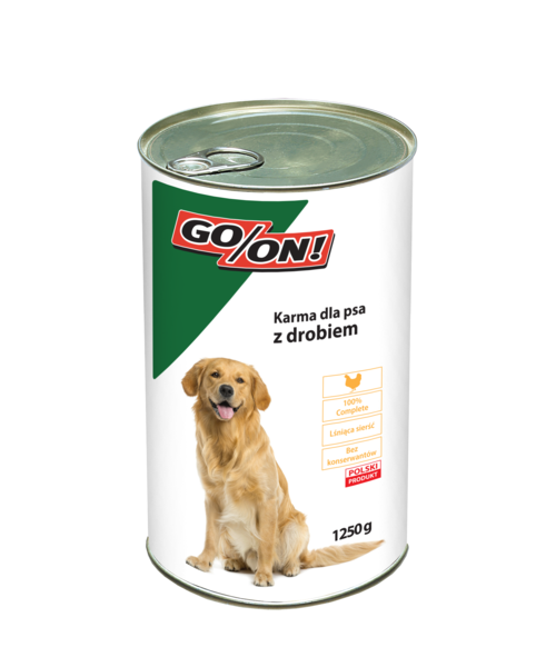 Karma mokra dla psów 1250 g z drobiem GO/ON!