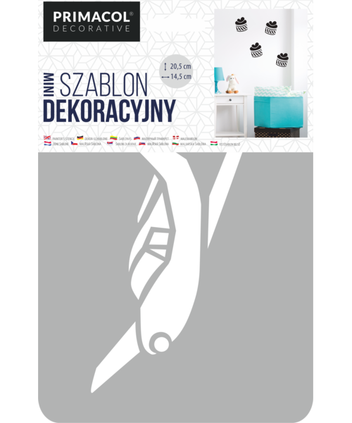 Szablon dekoracyjny MINI nr 211 Plane Primacol Decorative