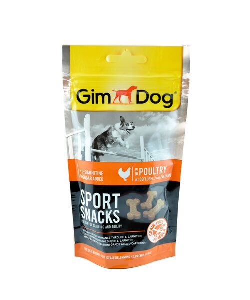 Kosteczki Gimdog Sport dla psa z kurczakiem 60 g Gimborn