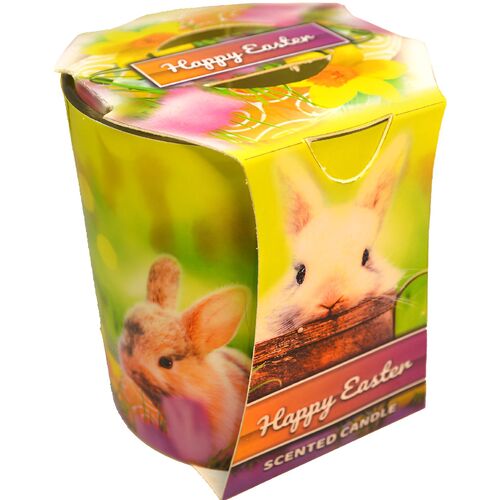 Świeca w szkle zapachowa Verona Zając Wielkanocny