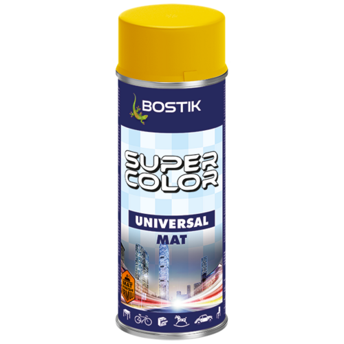 Lakier uniwersalny SUPER COLOR 400 ml żółty mat BOSTIK