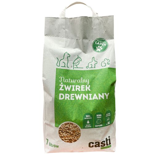 Żwirek drewniany uniwersalny zapach naturalny 7 l CASTI