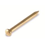 Gwóźdź 1,2 x 20 mm łeb półokrągły mosiądz