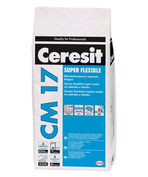 Elastyczna zaprawa klejąca CM17 Super Flexible 5 kg Ceresit