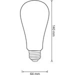 Żarówka Deko G95 E27 7,5 W Filament ST64 Sanico