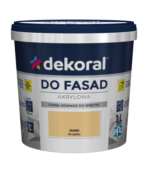 Akrylowa farba fasadowa Polinit sahara 1 l