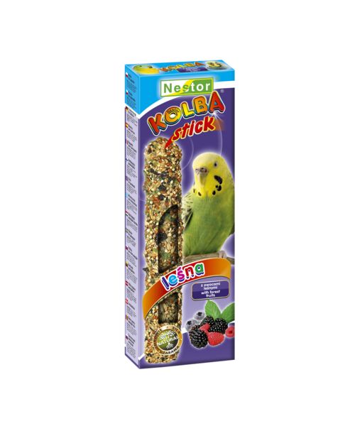 Kolba dla małych papug z owocami leśnymi Nestor