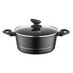 Garnek aluminiowy Delux z pokrywką 24 cm 4 l