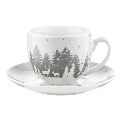 Filiżanka ze spodkiem Alaska las 240 ml wielokolorowy