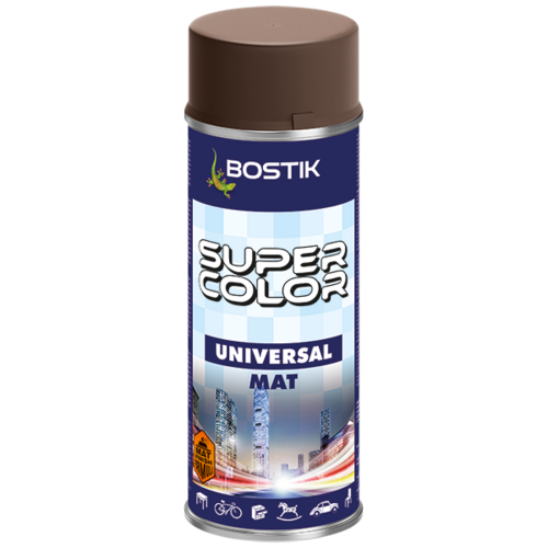 Lakier uniwersalny SUPER COLOR 400 ml brąz czekoladowy mat BOSTIK