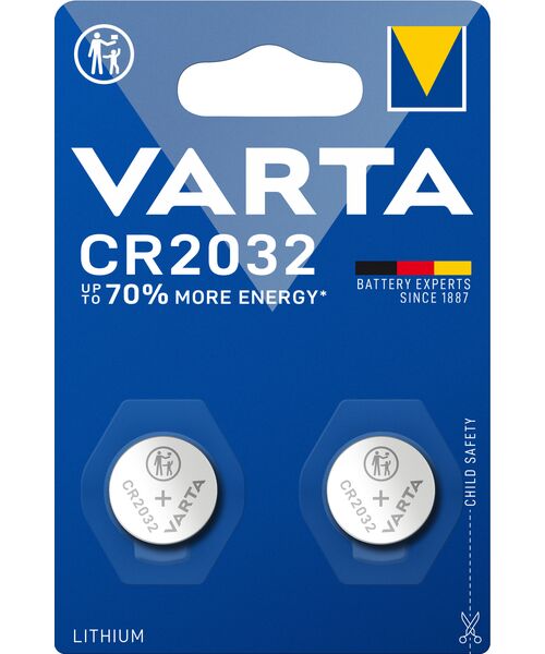 Bateria guzikowa litowa CR 2032 2 szt. VARTA