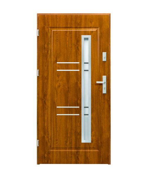 Drzwi zewnętrzne Opal złoty dąb 90 cm lewe Splendoor