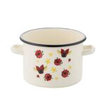 Garnek emaliowany prosty bez pokrywki Biedronka 18 cm 3,2 l