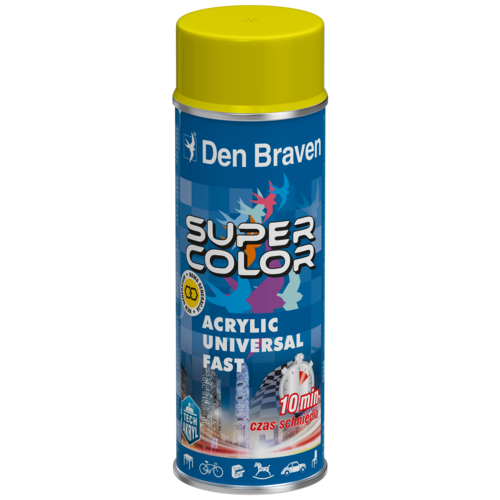 Lakier w aerozolu uniwersalny akrylowy 400 ml żółty