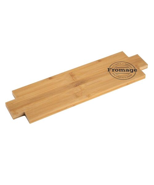 Deska do serwowania bambusowa Tasty prostokątna dekorowana 47 x 13,5 x 1,5 cm brązowy