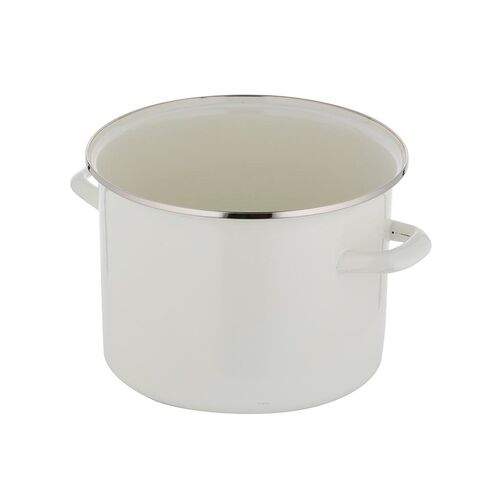 Garnek emaliowany prosty gładki bez pokrywki 22 cm 5,2 l