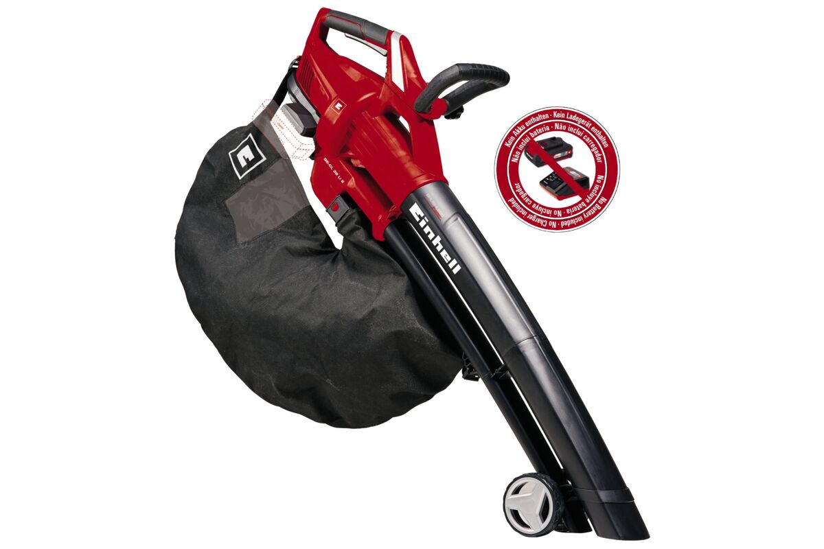 Sac De Ramassage Débris Pour Aspirateur Jardin Einhell GE-CL 36/230 Li E - Solo / Ozito PXBVS-0182, 50 L, Fermeture Éclair Arrière, Cordon Réglable