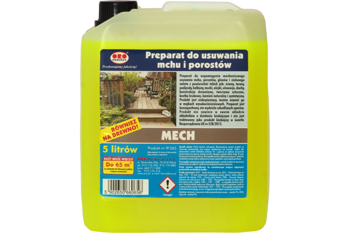 Preparat Do Usuwanie Nagaru Z Pierścieni Preparat do usuwania mchu i porostów 5 l ORO-PERFEKT - Bricomarche.pl