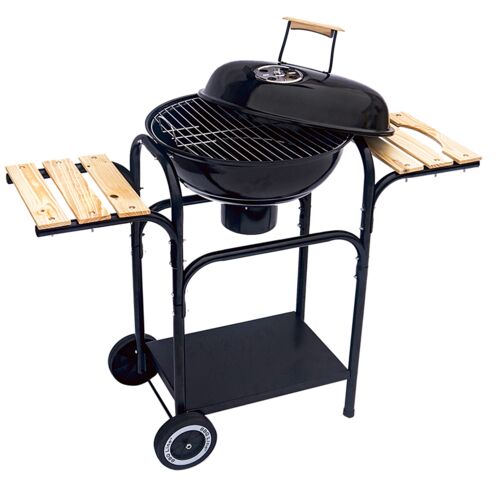 Grill kulisty z pokrywą i 3 półkami