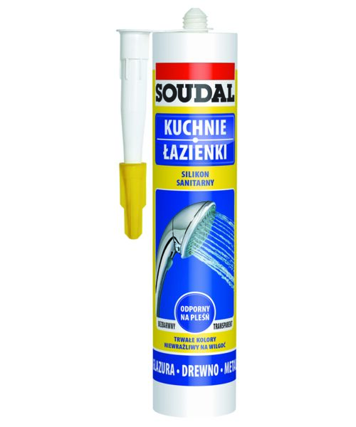 Silikon sanitarny bezbarwny 300 ml