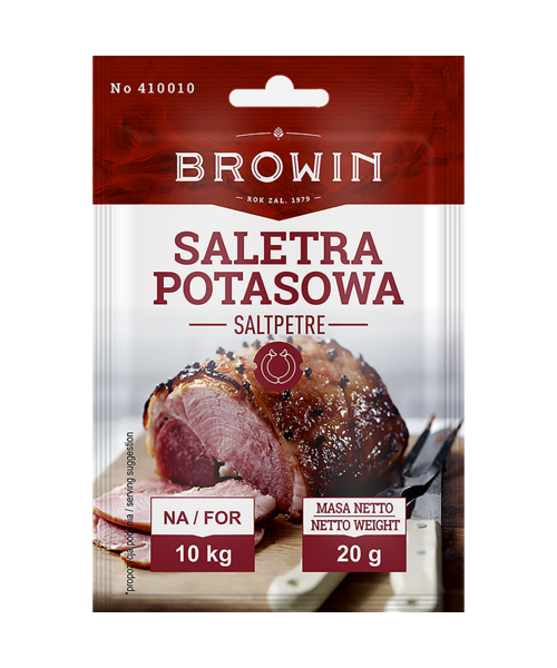 Saletra potasowa do peklowania mięsa 20 g