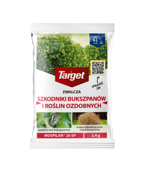 Środek na szkodniki bukszpanu i innych roślin ozdobnych Mospilan 20SP 2,4 g
